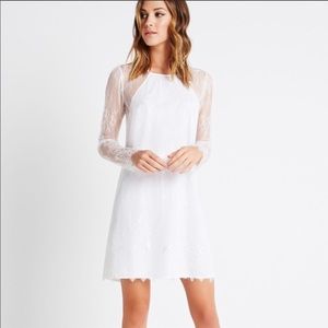 NWT🖤BCBGENERATION White Eyelash Lace A Line Dress